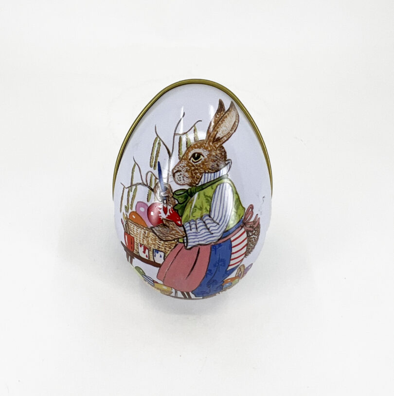 Blechdose Osterei vintage Hase